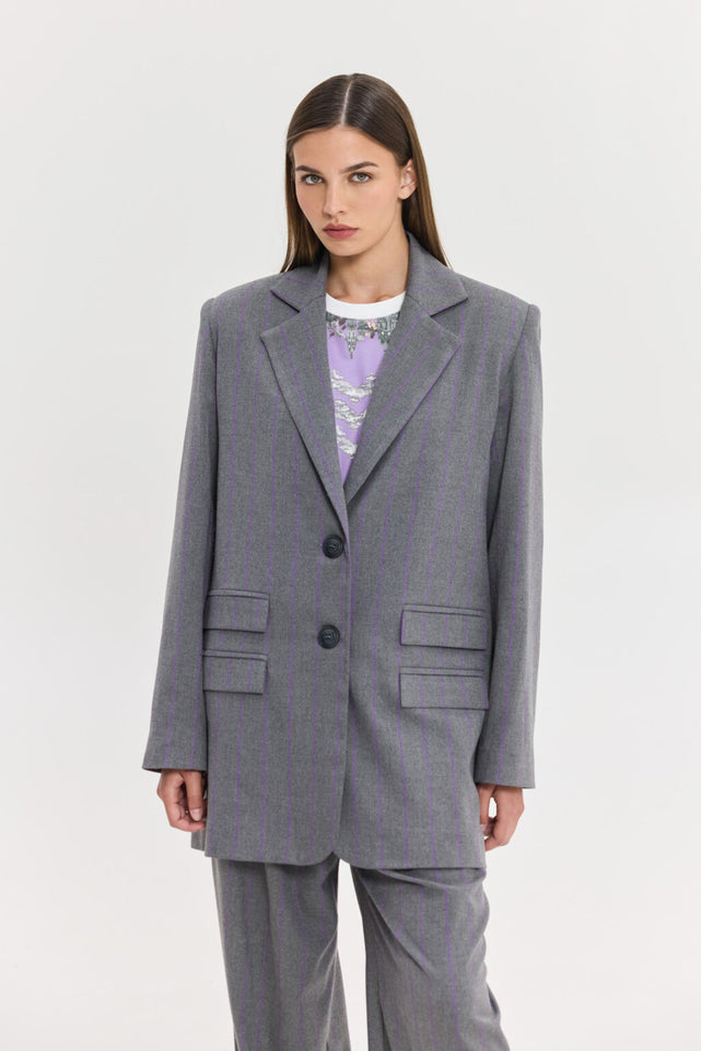 SENEGAL BLAZER PURPLE STRIPES
