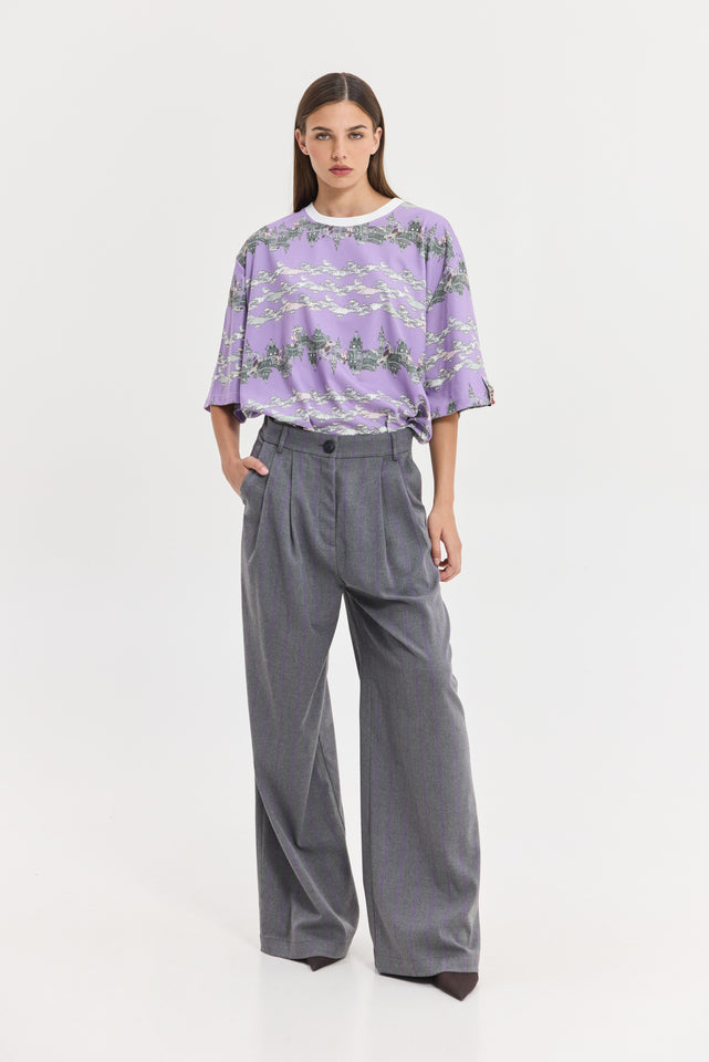 CHAMELEON PANTS PURPLE STRIPES