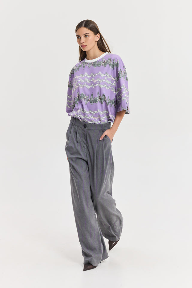 CHAMELEON PANTS PURPLE STRIPES