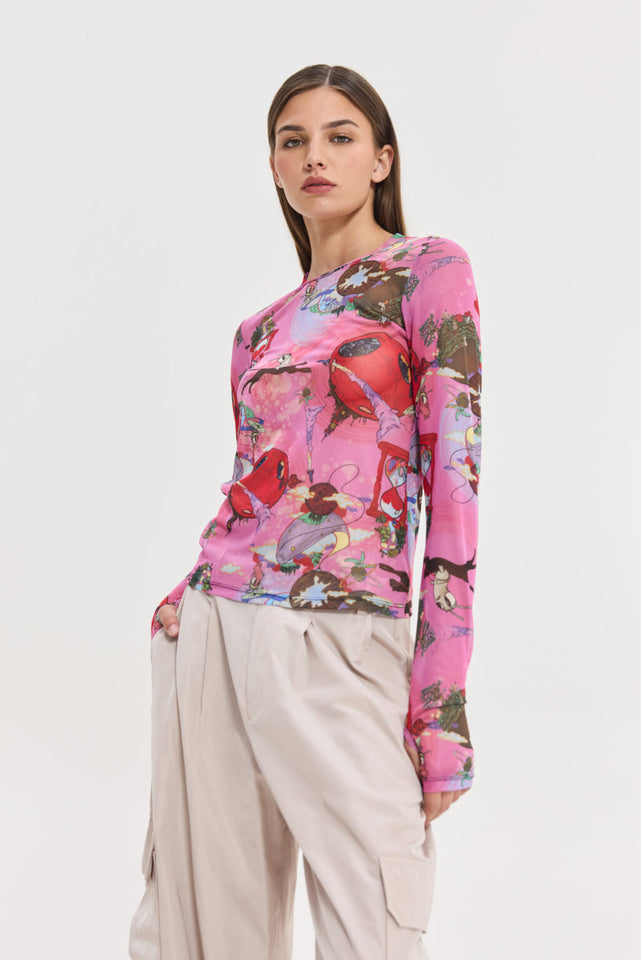 SORA TOP FUCHSIA