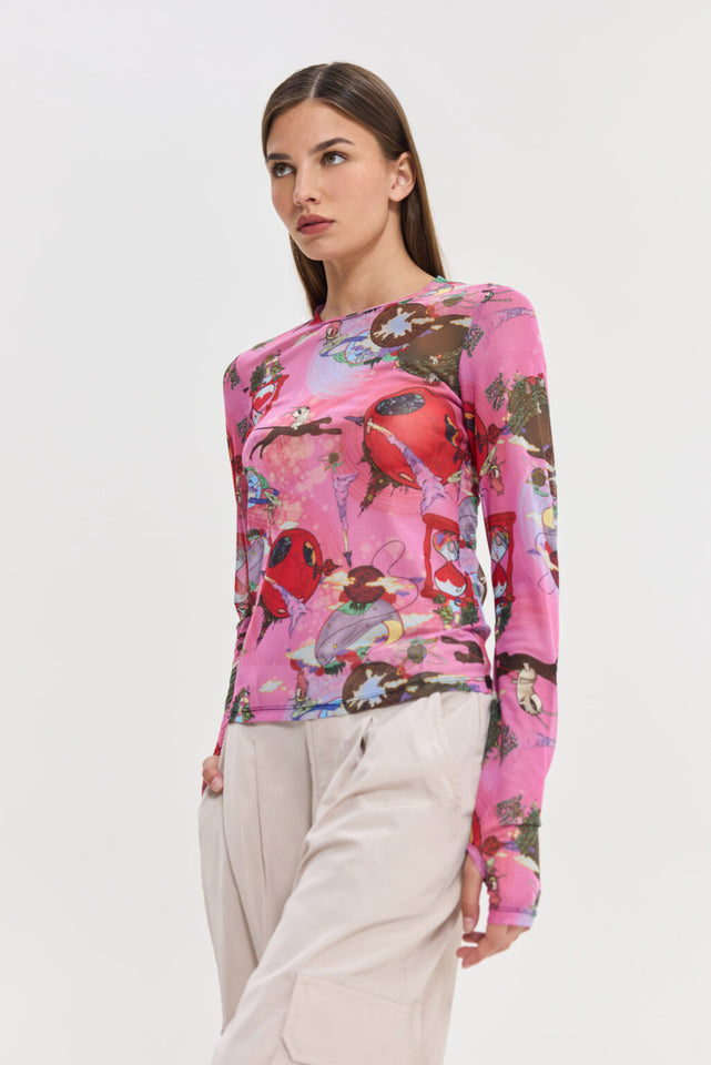 SORA TOP FUCHSIA