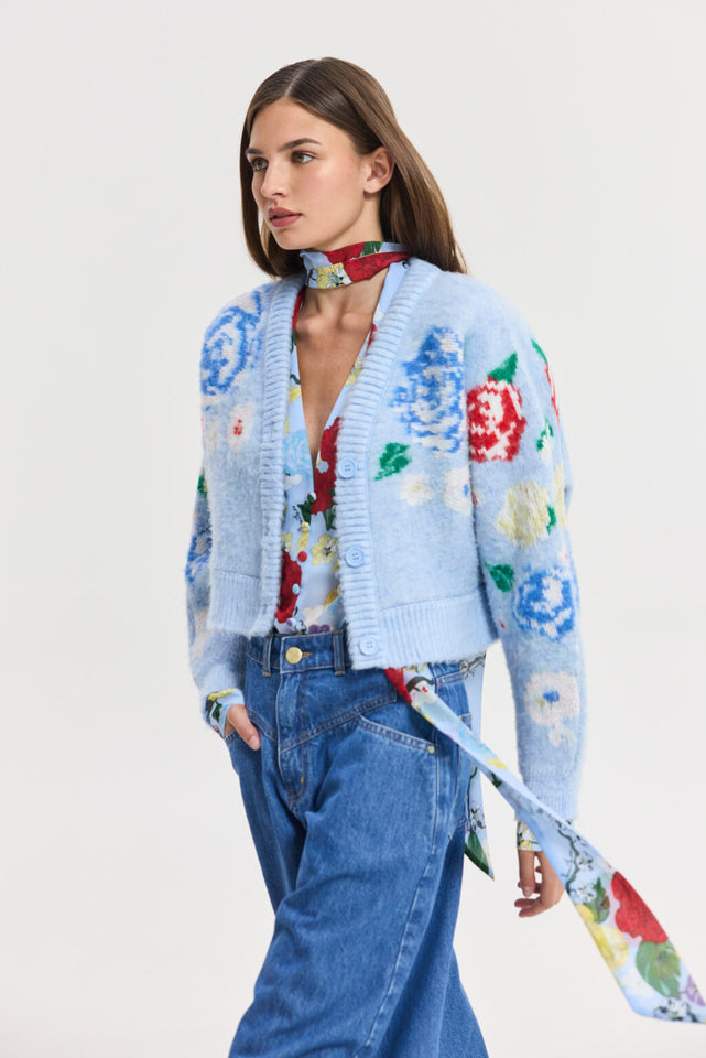 CAPRICORN CARDIGAN LIGHT BLUE