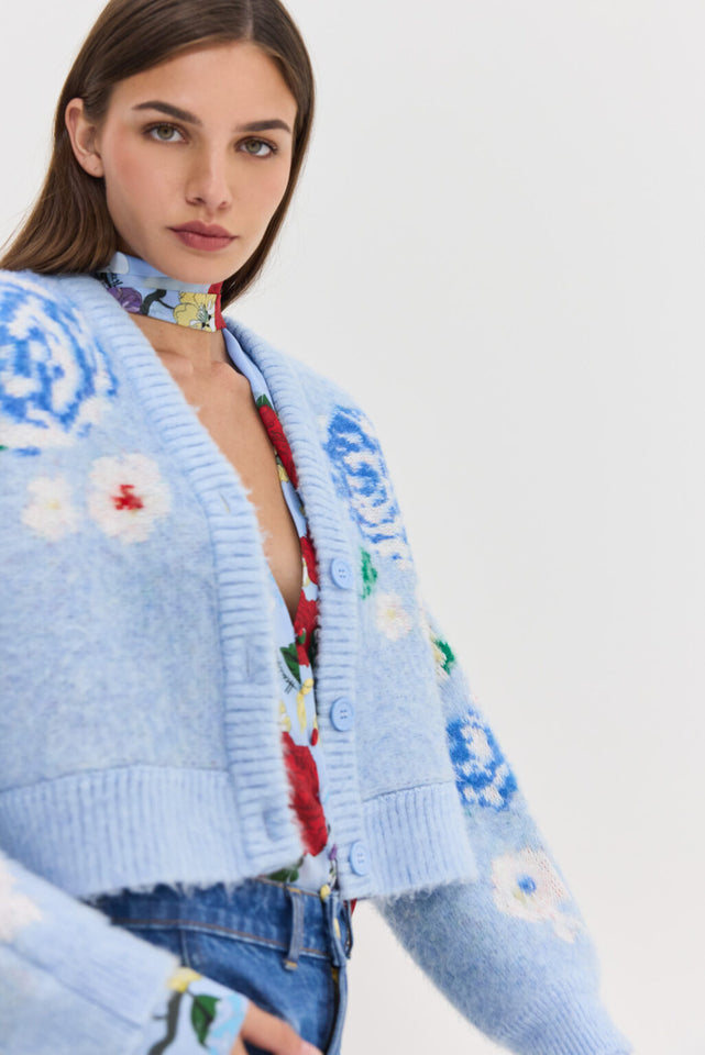 CAPRICORN CARDIGAN LIGHT BLUE