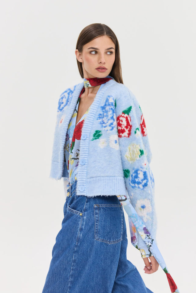 CAPRICORN CARDIGAN LIGHT BLUE