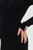 PUNCH KNITTED DRESS BLACK