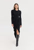 PUNCH KNITTED DRESS BLACK