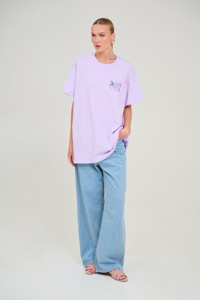 CHEETAH T-SHIRT LILAC BABY BOOM