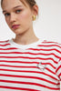 NALA TOP RED STRIPES