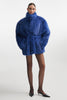 SALLY FUR JACKET BLUE
