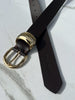 "MINIMAL" BROWN GOLD BELT