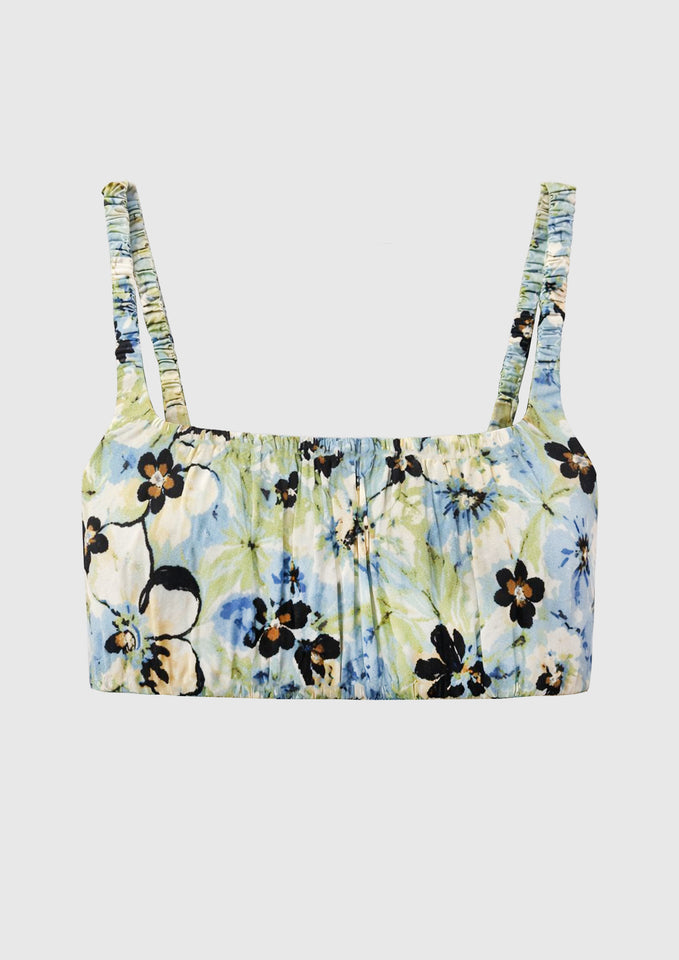ALICE TOP FLORAL BLUE