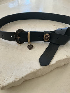 "LOVE CHANGES" BLACK BRONZE BELT