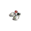 NA053 STONE STUCK RING red carnelion