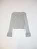 CARDIGAN WITH FAUX FUR GREY