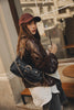 "KISS OF LIFE" BLACK GOLD SHOULDER BAG