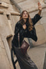 "BEAUTIFUL THINGS" DARK PLUM GOLD SHOULDER BAG