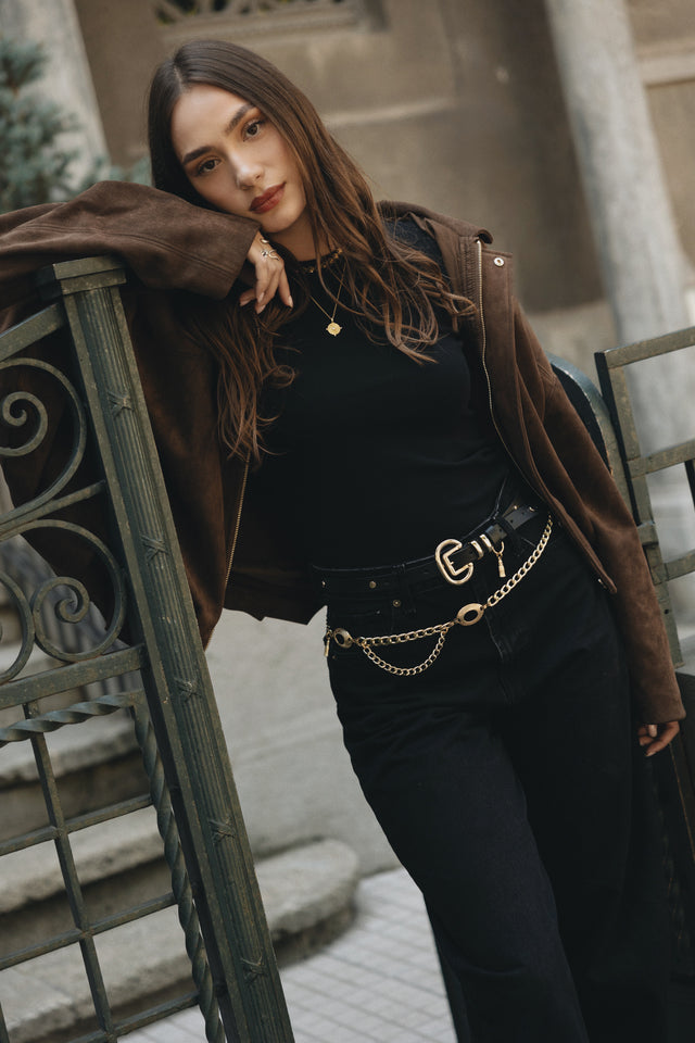 "THAT'S THE WAY" GOLD CHAIN BELT