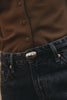 "TINY DANCER" BLACK NICKEL LEATHER BELT