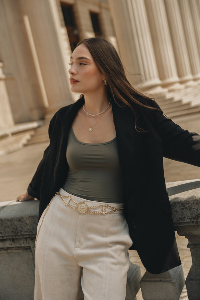 "ANTHEM" GOLD CHAIN BELT