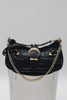 "KISS OF LIFE" BLACK GOLD SHOULDER BAG