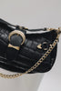 "KISS OF LIFE" BLACK GOLD SHOULDER BAG