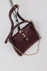 "HERE WITH ME" CHERRY GOLD SHOULDER BAG
