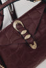 "HERE WITH ME" CHERRY GOLD SHOULDER BAG