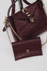 "HERE WITH ME" CHERRY GOLD SHOULDER BAG