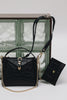 "HERE WITH ME" BLACK GOLD SHOULDER BAG