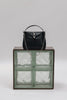 "HERE WITH ME" BLACK NICKEL SHOULDER BAG