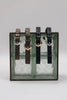 "WANDERING STAR" BROWN NICKEL LEATHER BELT