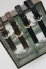 "WANDERING STAR" BLACK NICKEL LEATHER BELT