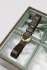 "WANDERING STAR" BROWN GOLD LEATHER BELT