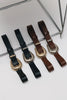 "SARA" BLACK NICKEL LEATHER BELT
