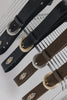 "ROMANTIC DREAMS" BLACK NICKEL LEATHER BELT