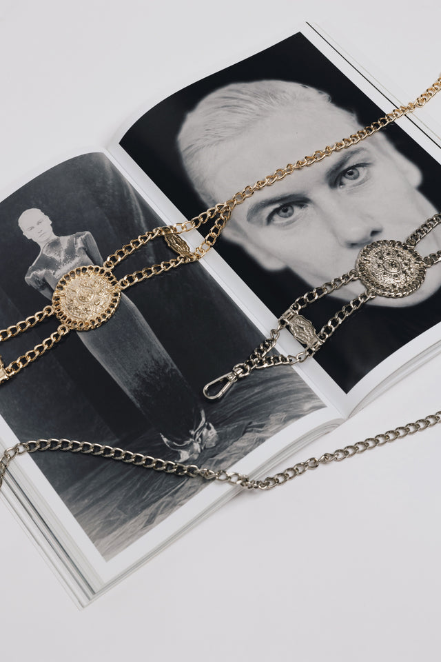 "ANTHEM" GOLD CHAIN BELT