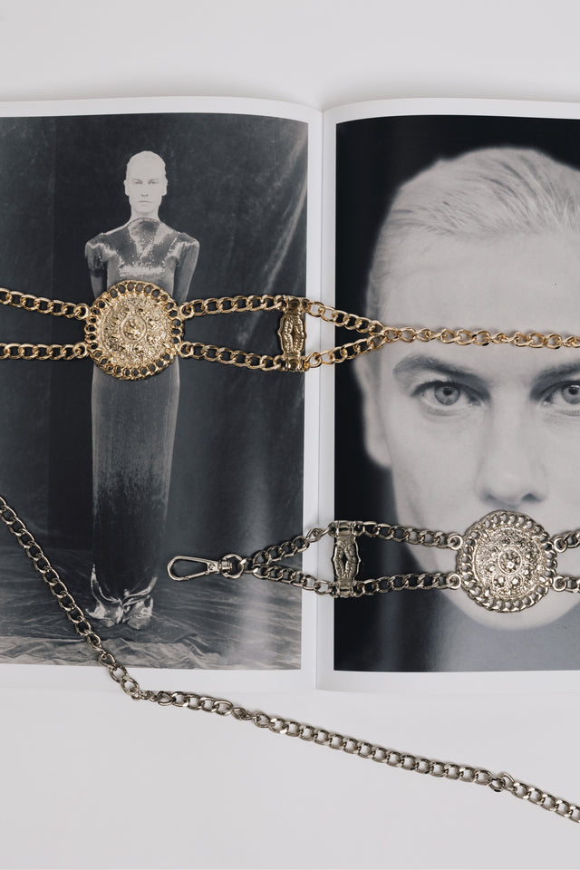 "ANTHEM" GOLD CHAIN BELT