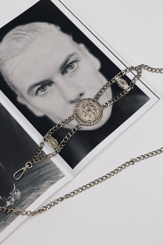 "ANTHEM" NICKEL CHAIN BELT