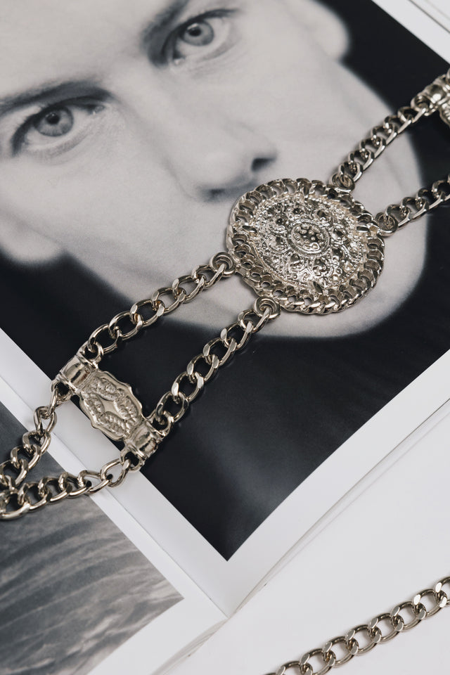 "ANTHEM" NICKEL CHAIN BELT