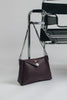 "BEAUTIFUL THINGS" DARK PLUM GOLD SHOULDER BAG