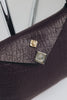 "BEAUTIFUL THINGS" DARK PLUM GOLD SHOULDER BAG