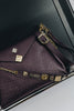 "BEAUTIFUL THINGS" DARK PLUM GOLD SHOULDER BAG
