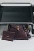 "BEAUTIFUL THINGS" DARK PLUM GOLD SHOULDER BAG