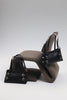 "ECHOES" BLACK NICKEL SHOULDER BAG