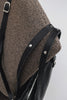 "ECHOES" BLACK NICKEL SHOULDER BAG