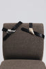 "BEAUTIFUL SCARLET" BLACK NICKEL LEATHER BELT