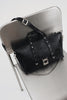 "SURRENDER" BLACK NICKEL SHOULDER BAG