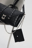 "SURRENDER" BLACK NICKEL SHOULDER BAG