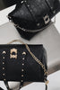 "SURRENDER" BLACK NICKEL SHOULDER BAG