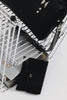 "SENSATION" BLACK NICKEL SHOULDER BAG
